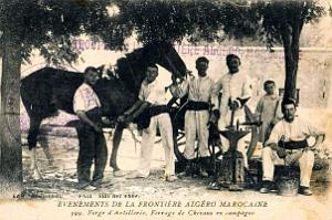Marnia - Artillerie - Ferrage Chevaux  en campagne - 1909